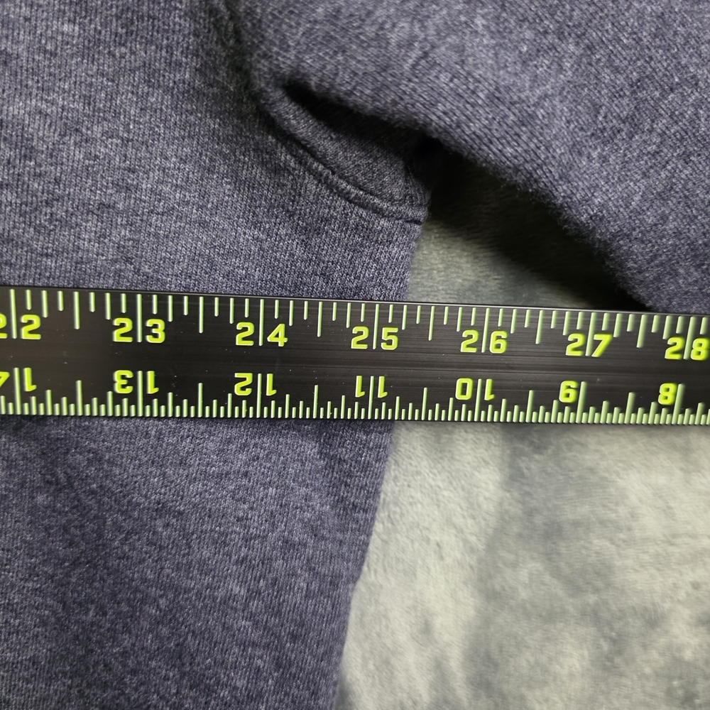 Champion Eco Authentic Men's XLarge Hoodie Pullover Sweatshirt Full Zip Blue - Picture 9 of 10